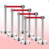 Barrière rétractable de poteau de stanchion de ligne de file d'attente de ceinture de contrôle de foule de banque d'hôtel de route d'exposition