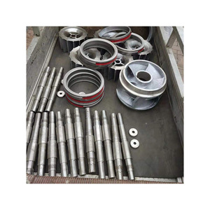 Impulsor de acero inoxidable con aspas curvas cerradas de 3 hojas pulidas, montaje horizontal para bomba centrífuga, piezas OEM - Product Image 1