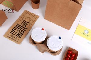 ถุงกระดาษคราฟท์กันน้ำมัน Senang08 รุ่นใหม่ 50 ชิ้น ขนาด 11x21 ซม. 5 ซม. แบบไม่มีหูหิ้ว เป็นมิตรกับสิ่งแวดล้อม รับผลิตตามแบบ - Product Image 3