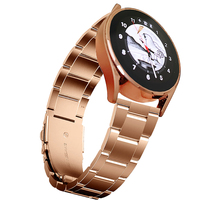 Bracelet de montre réglable de luxe en acier inoxydable pour 7 40mm-45 fermoir à trois maillons aucun outil requis bracelet en métal