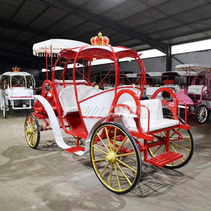 Sightseeing Pumpkin Cinderella Carriage Support Customization Luxury Wedding <b>Buggy</b> Electric Horse Carriage - Product Image 4