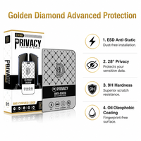 Protection d'écran en verre trempé anti-espionnage personnalisée OEM 9H 2.5D anti-rayures pour iPhone Duo 17 18 Pro Max Air 15 Plus