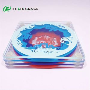 แผ่นรองเมาส์กระจกเทมเปอร์พร้อมโลโก้ซิลค์สกรีนสีสันสดใส - Product Image 5