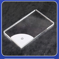 Carte publicitaire LED lumineuse, personnalisable avec impression de logo, pour salons professionnels et événements d'entreprise