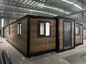 Maisons conteneurs pliables de luxe extensibles 20 pieds 40 pieds 4 chambres, design moderne, structure en acier, pour bureaux, bâtiments et maisons de centre commercial - Product Image 3