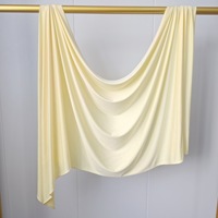 Produits Tendances 2026 – Hijab en Jersey Liquide de Haute Qualité, Léger, Jaune Beurre, Foulard Premium
