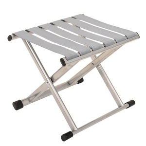 Chaise de camping pliante portable, tabouret de pêche d'extérieur rectangulaire en métal 30cm/35cm/40cm, style moderne et simple - Product Image 4