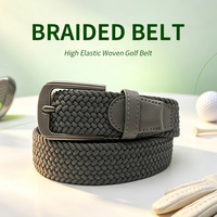 Fabricant de ceintures de golf personnalisées avec logo de marque, ceintures de golf tissées hautement élastiques, ceintures de sport tressées extensibles