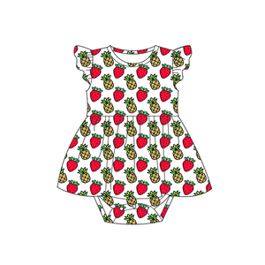 Vestido Sem Mangas para Bebês em Bambu Personalizado com Renda, Body para Meninas Recém-Nascidas - Product Image 2