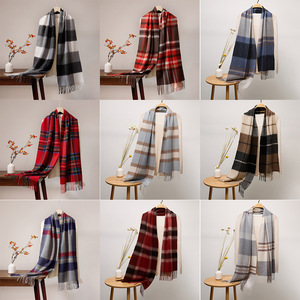 Bufanda a Cuadros <span class=keywords><strong>de</strong></span> Mongolia Interior, Bufanda Tejida con Patrón Invernal para <span class=keywords><strong>Hombre</strong></span>, 30x180cm, Duradera y Transpirable, Gran Venta - Product Image 3