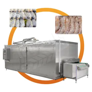 MY Iqf Quick Frozen Vegetable Fruit Shrimp Chicken Liquid Nitrogen Durian Freeze Tunnel Freezer for Plate