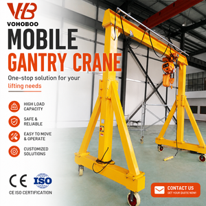 Gru a portale manuale portatile 0,5-10 tonnellate, senza binari, altezza regolabile, mobile, a telaio ad A, per officina, certificazione CE, personalizzabile OEM - Product Image 6