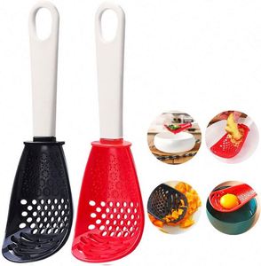 Multifunctional Cooking Spoon Kitchen <b>Tools</b> Cooking Strainer Spoon Skimmer Scoop Colander Strainer Food Masher <b>Tool</b> Heat-Resist - Product Image 1