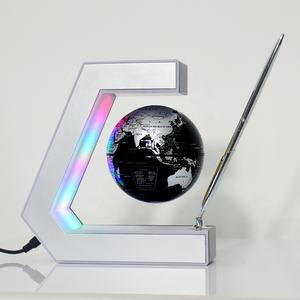 Globe argenté flottant à lévitation magnétique 2025 avec stylo de placage - Product Image 2