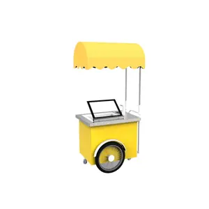 Venta directa de fábrica, carrito de helados al aire libre, garantía de calidad, carrito de helados móvil