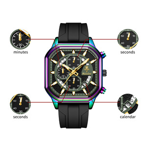<span class=keywords><strong>Orologio</strong></span> Sportivo Multifunzione da <span class=keywords><strong>Uomo</strong></span> al Quarzo - Cinturino in Silicone e Cassa in Lega, Impermeabile, Analogico per Uso Quotidiano - Product Image 5