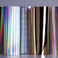 Özel boyut parlak renkli holografik metalik özel kağıt levha/kağıt rulolar baskı ve ambalaj için