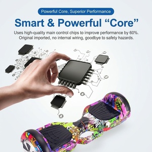 <span class=keywords><strong>Hoverboard</strong></span> Avanzado con Doble Motor sin Escobillas de 6.5/8/10 Pulgadas, Scooter Autoequilibrado con Altavoz Bluetooth, Estilo Cielo Estrellado - Product Image 4