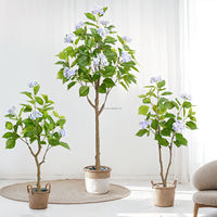 Arbre d'hortensia artificiel RTS, verdure artificielle réaliste, écologique, pour intérieur et extérieur, maison, bureau, fête, mariage, Noël