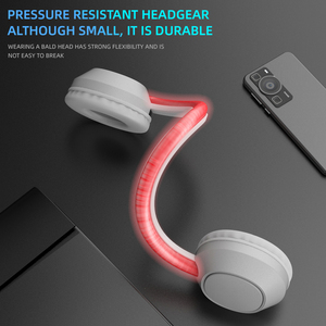 Casque de jeu sans fil supra-auriculaire à LED lumineux avec microphone pour téléphone portable et course nocturne - Product Image 4