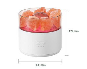 200ml điện Muối đèn nhà trang trí núi lửa Núi Lửa USB di động Himalaya muối đá không khí tinh dầu hương thơm khuếch tán - Product Image 1