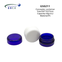 Pot cosmétique vide personnalisé 10g en plastique PS pour crème contour des yeux, correcteur, crème visage, avec couvercle – Vente en gros