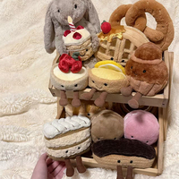 Collection de best-sellers Jelly Catt : Gâteaux, pains à hamburger, macarons, burgers, frites, délicieuses pâtisseries pour le thé de l'après-midi, jouets en peluche