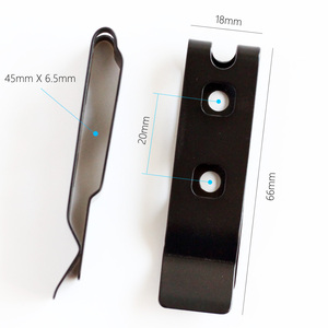 Clip de Cinturón Táctico de Metal Negro con Herrajes de Montaje para Funda Kydex - Product Image 2