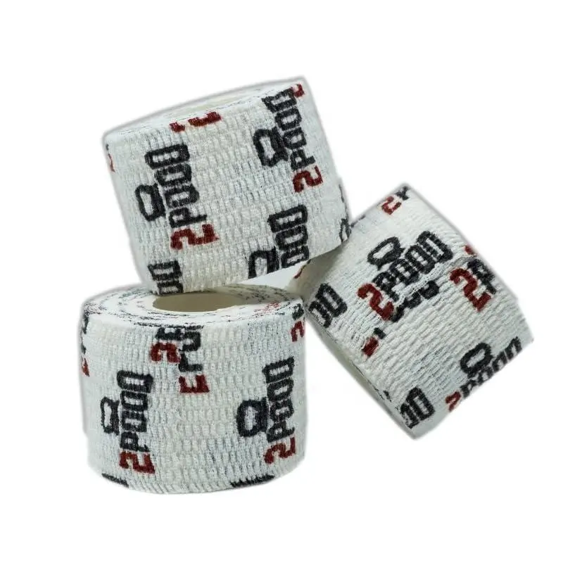 Golf Tennis Grips Bowling Fabric Sports Bandage Wraps Elastic Adhesive First Aid Tape Stretch Bulk Wholesale Custom Logo