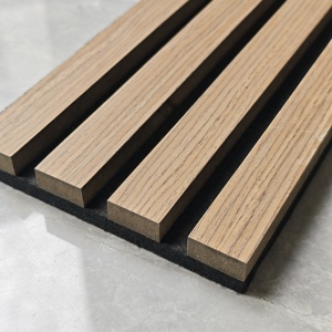 Minimalist Acoustic Panels MDF Wood Grain Design Sound Absorption Living Room Wall Decor - Product Image 4