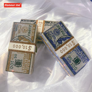 批发水钻包钱包时尚女包水钻钱包水晶钻石珠光钱包手袋 - Product Image 3