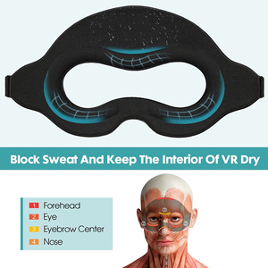 Accessoires <span class=keywords><strong>VR</strong></span> Bande de mousse de masque de sueur souple et confortable pour Oculus Quest 2/3 Housse de protection respirante, fraîche et sèche pour <span class=keywords><strong>VR</strong></span> - Product Image 3