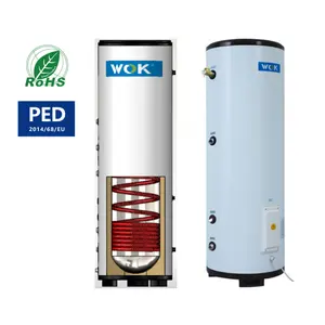 WOK pressure water tank stainless steel duplex 2205 SUS304 316L for heat pump system and house heating DHW tank