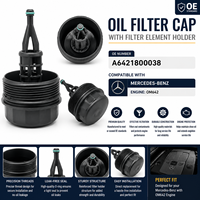 Tapa de filtro de aceite de motor de ajuste perfecto. Repuestos de Alto Rendimiento para Mercedes-Benz OM642 OE A6421800038, Producto Duradero