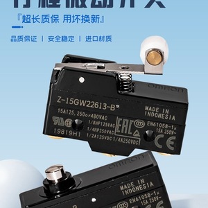 ไมโครสวิตช์กันน้ำรุ่นดั้งเดิม Z 15GW255 22 B IP65 รีเลย์โลหะแบบ SPDT สำหรับระบบอัตโนมัติทางอุตสาหกรรม - Product Image 2