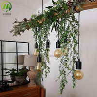 Vente en gros de vignes décoratives vignes suspendues en plastique lierre fougère plante suspendue lierre artificiel vignes pour décoration extérieure