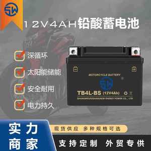 Batterie de moto au plomb-acide Shangwei Tb4l Bs 12V4Ah pour moto de rue - Product Image 3