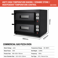 Nouveau four à sole électrique et à gaz pour boulangerie commerciale, en acier inoxydable, avec contrôle automatique double température