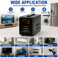 Stabilisateur de tension AVR de type nouveau 10000VA 50Hz/60Hz avec affichage LED pour climatiseur et congélateur