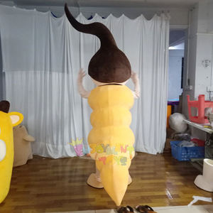 Traje de Mascota de animal de <span class=keywords><strong>gusano</strong></span> de dibujos animados divertido CE hecho a medida - Product Image 3