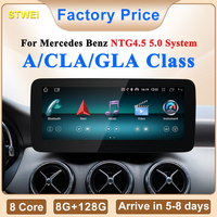 STWEI Nuevo Reproductor Multimedia Inalámbrico para Auto con Android AUTO y CarPlay, Pantalla de 10.25/12.3 Pulgadas para Mercedes Benz Clase A W176, Reproductor de Video para Auto