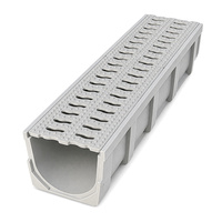 Caniveau de drainage en PRV (Plastique Renforcé de Fibres de Verre) résistant à la corrosion pour routes industrielles et zones commerciales