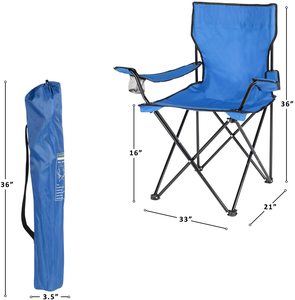 캠프 의자 공장 도매 현대 디자인 베스트 셀러 폴리 에스테르 야외 접이식 캠프 의자 - Product Image 3