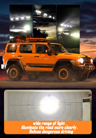 GPNE Barre lumineuse de travail à LED pour voiture Lampe de conduite pour bateau tout-terrain Tracteur Camion SUV Phare antibrouillard Accessoires de voiture