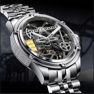 Reloj de Pulsera de Lujo para Hombre, Espejo de Zafiro, Resistente al Agua, Correa de Buceo, Pantalla Analógica, Diseño Hueco - Product Image 2