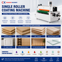 Machine de revêtement automatique UV à rouleau unique, applicateur de couche de finition fine de précision pour meubles, panneaux MDF, revêtements de sol SPC, panneaux de silicate de calcium