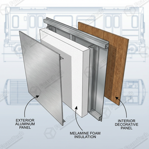 Schiuma di Melamina per Isolamento di Veicoli Ferroviari Certificata EN45545, Grado HL3, Schiuma Acustica Personalizzata - Product Image 6
