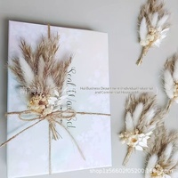 Karangan Bunga Kering Mini Forget Me Not, Hiasan Bunga Alami, Rangkaian Bunga Buatan, Dekorasi Pernikahan DIY