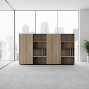 ארון תיוק מעוצב מעץ עכשווי, יוקרתי ומתכוונן, ומערכת אחסון משרדית עם פתרונות תיוק מודרניים - Product Image 6