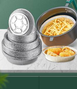 Prix d'usine, emballage alimentaire, plats jetables en papier d'aluminium, plat à griller, conteneur en aluminium pour la restauration, plateau avec couvercle en plastique - Product Image 4